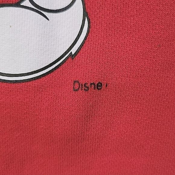 Vtg Y2K red Mickey & Minnie Coney Island official Disney zip up hoodie - Picture 9 of 16